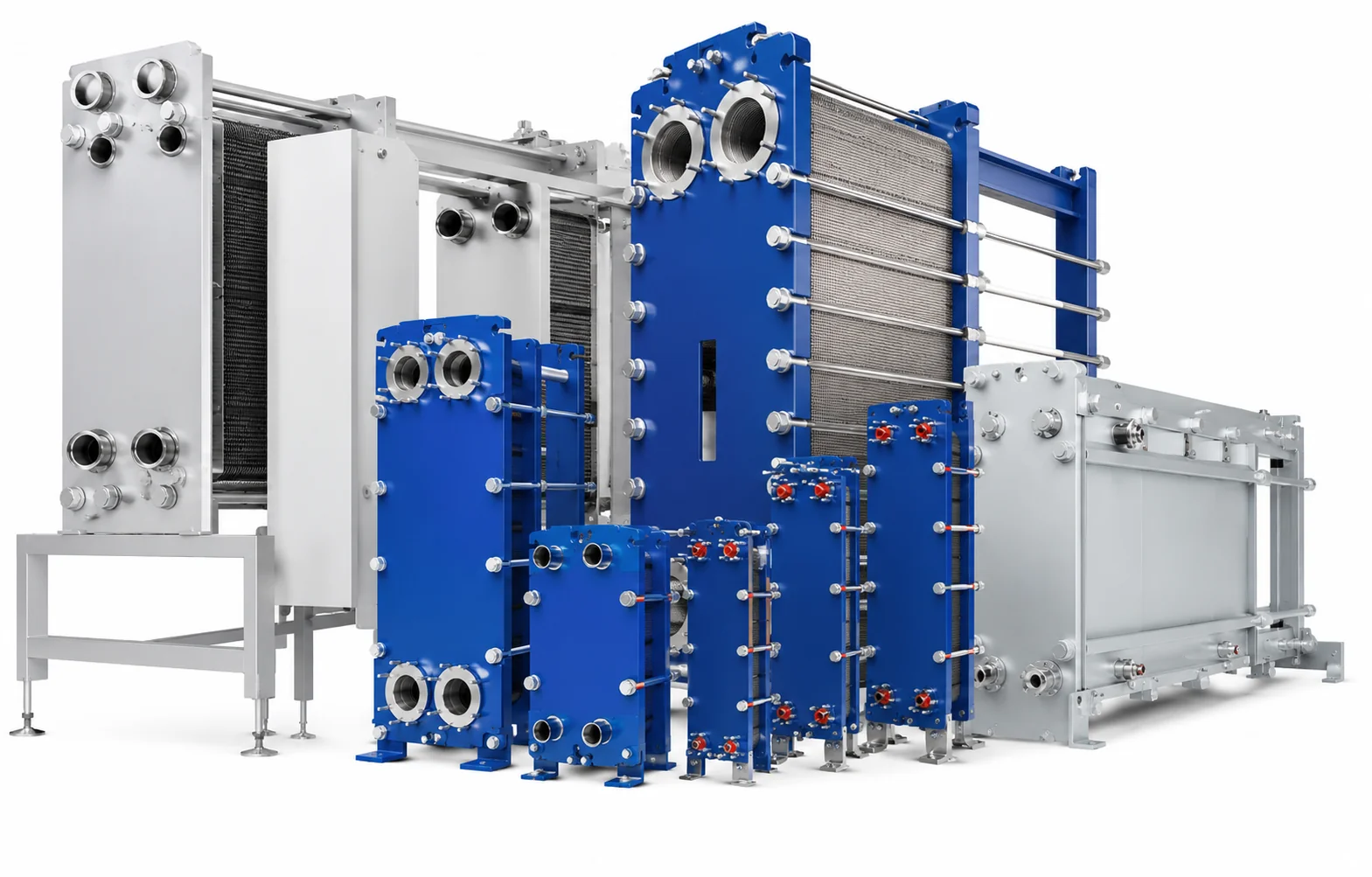 APV compatible heat exchanger plates and gaskets