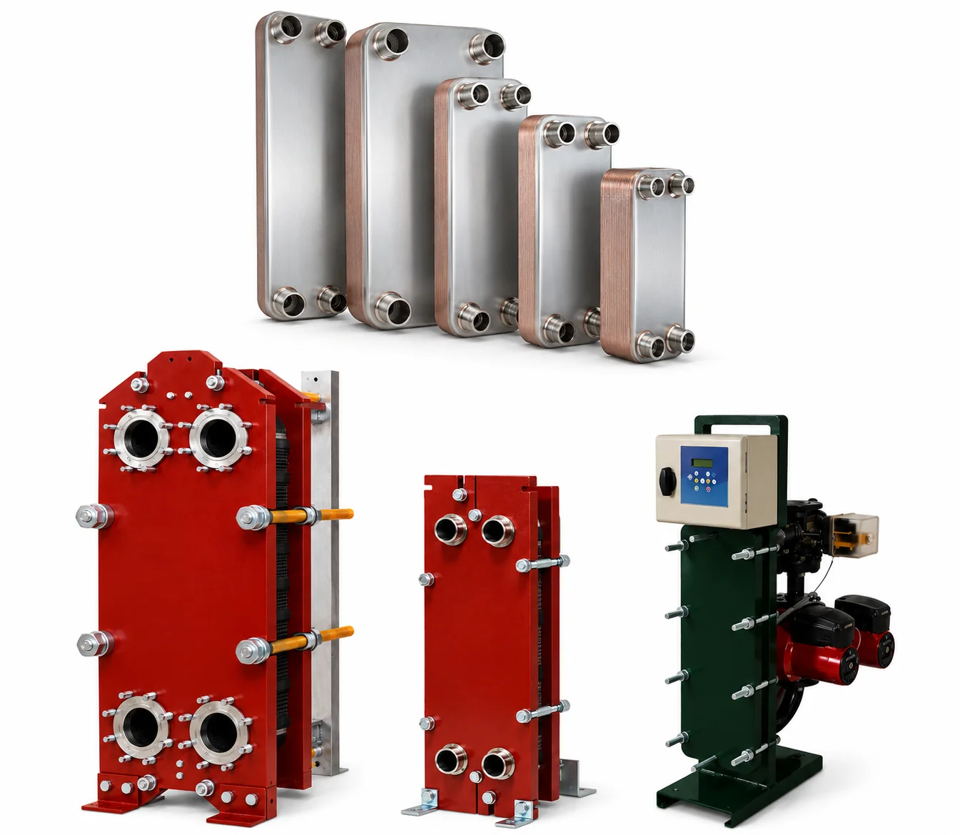 HRS compatible heat exchanger plates and gaskets