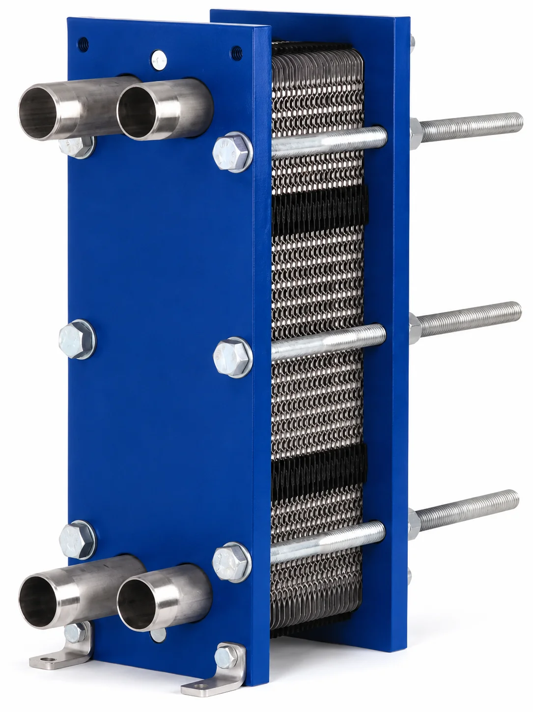 Reheat compatible heat exchanger plates and gaskets