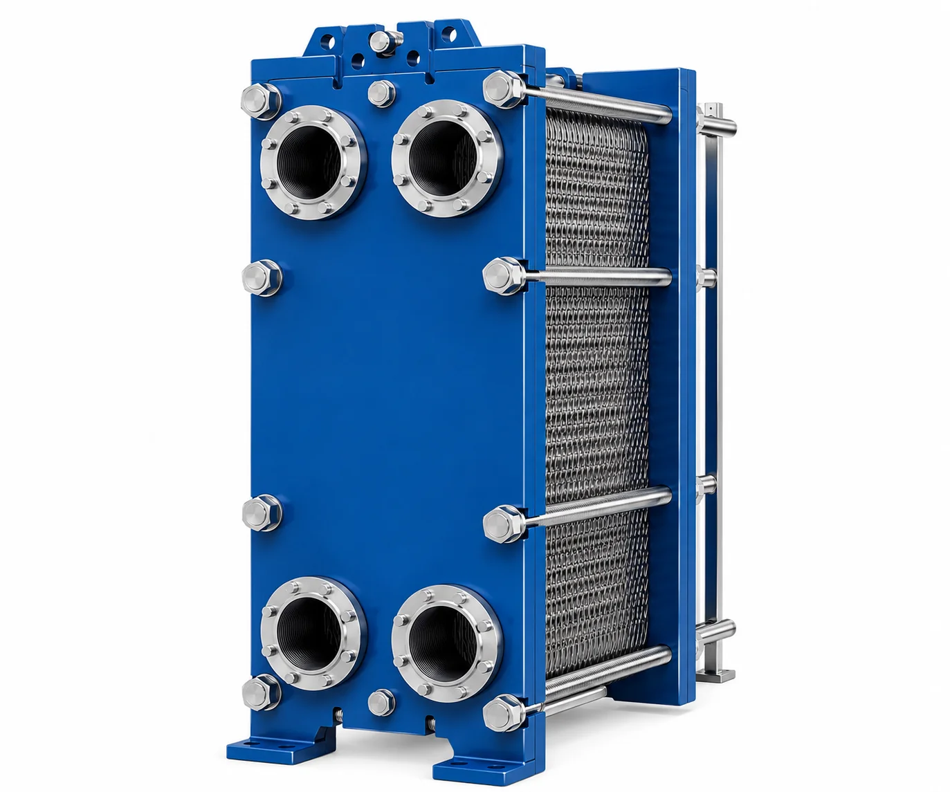 Vicarb compatible heat exchanger plates and gaskets